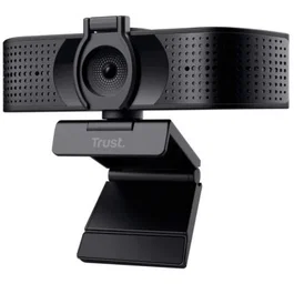 Trust Teza 24280 Webcam 4K Ultra HD con Enfoque Automático, Micrófono Dual, Ángulo de 74° y Trípode - Para Videollamadas